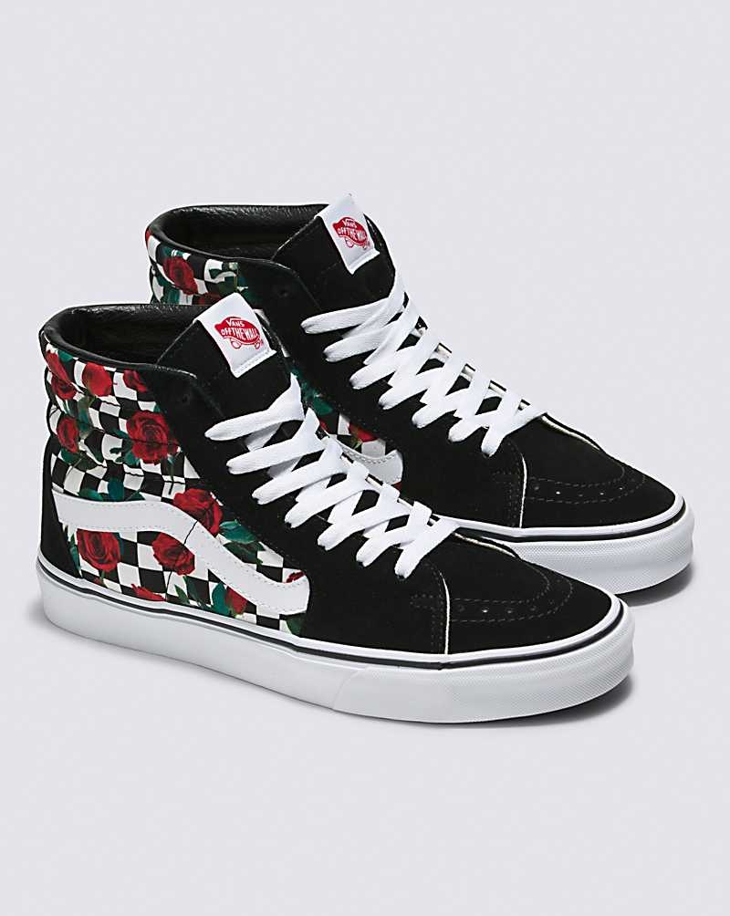 Vans Customs Checkerboard Roses Sk8-Hi Schuhe Herren Mehrfarbig | Österreich EAZRPG640