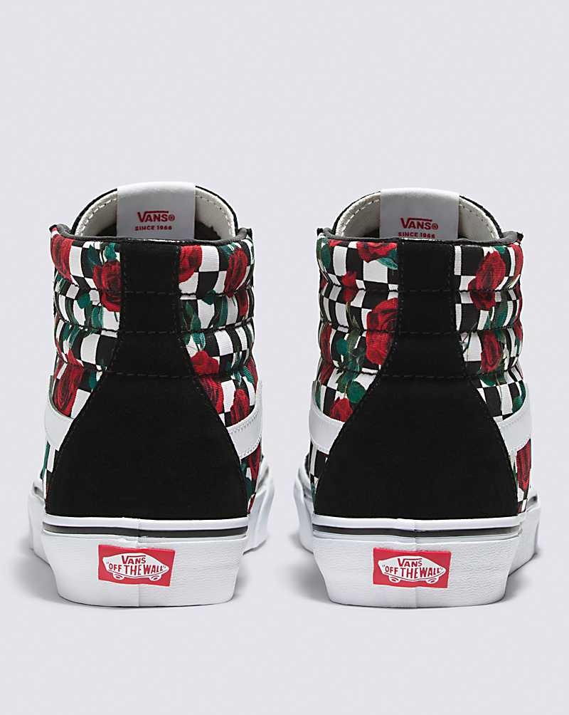 Vans Customs Checkerboard Roses Sk8-Hi Schuhe Herren Mehrfarbig | Österreich EAZRPG640