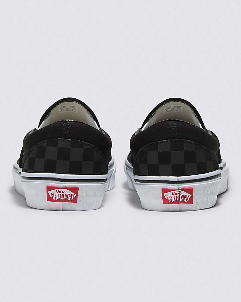 Vans Customs Checkerboard Slip-On Weite Schuhe Herren Schwarz | Österreich FIGPOB268