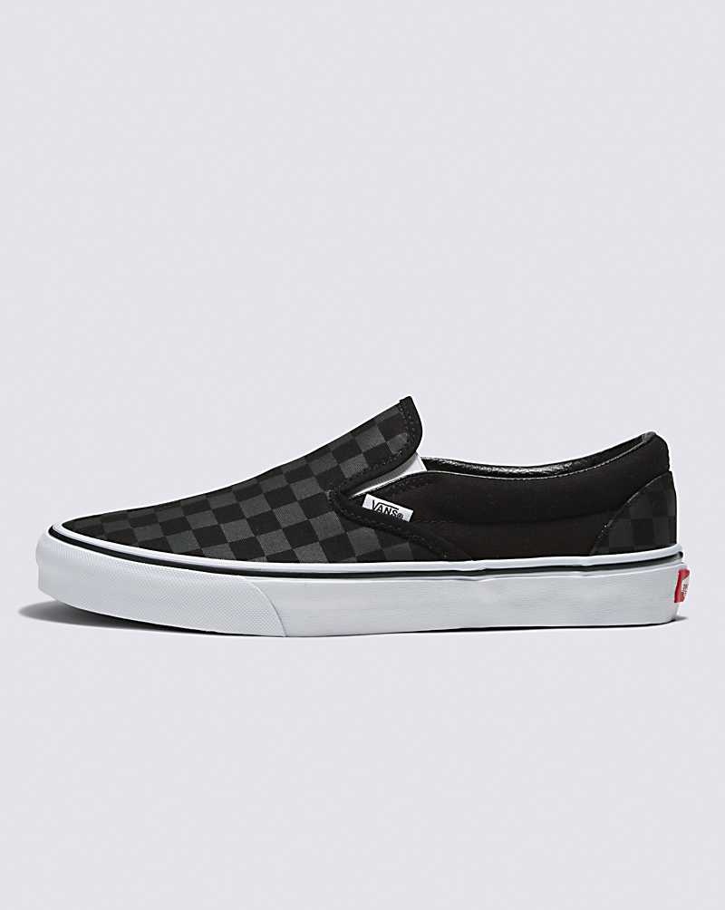 Vans Customs Checkerboard Slip-On Weite Schuhe Damen Schwarz | Österreich VBCWAO316