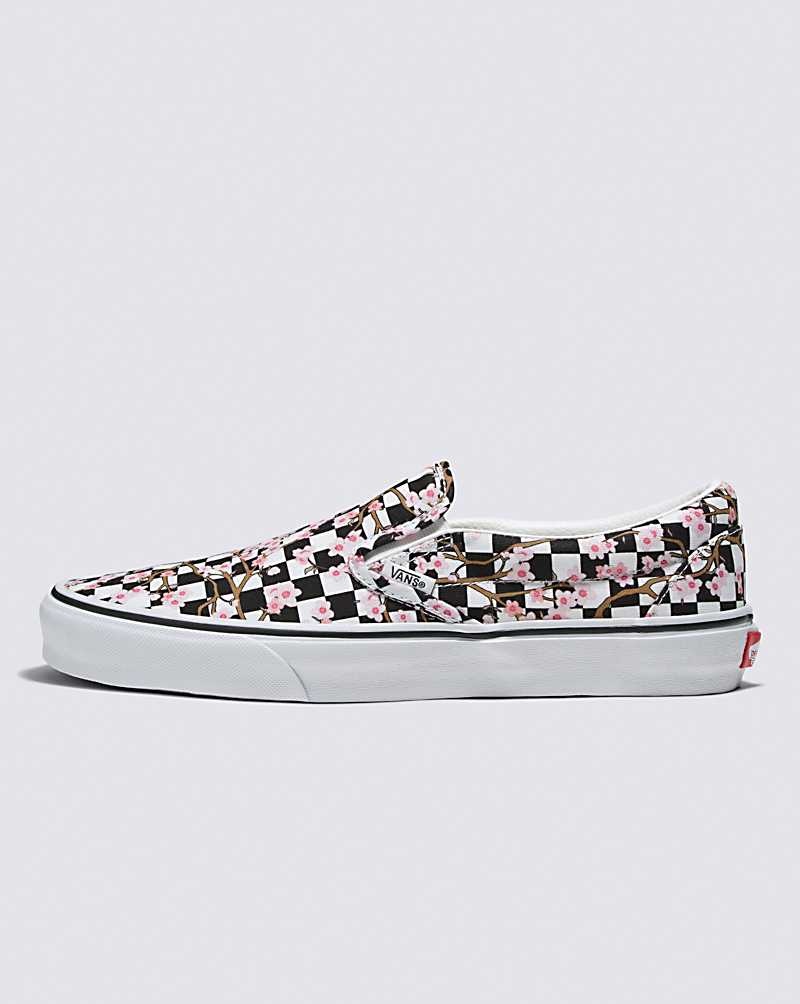 Vans Customs Cherry Blossom Checkerboard Slip-On Schuhe Damen Mehrfarbig | Österreich ZXPOEH719