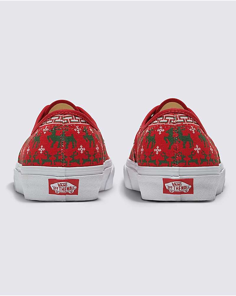 Vans Customs Christmas Pullover Authentic Schuhe Herren Rot | Österreich HVQJFC790