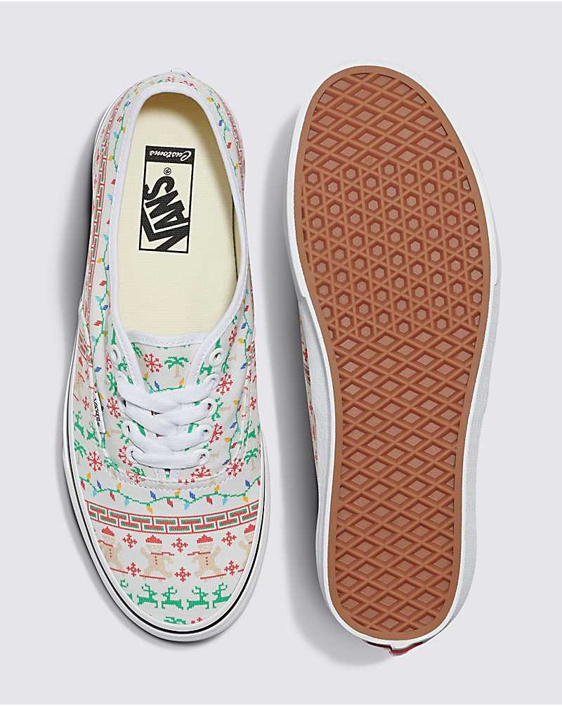 Vans Customs Christmas Pullover Authentic Schuhe Damen Weiß | Österreich WREXKC514