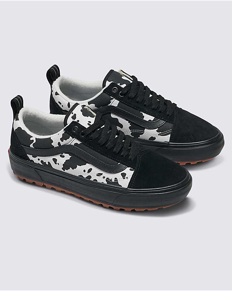 Vans Customs Cow Print Old Skool MTE-1 Schuhe Damen Schwarz Weiß | Österreich JMDGTX947