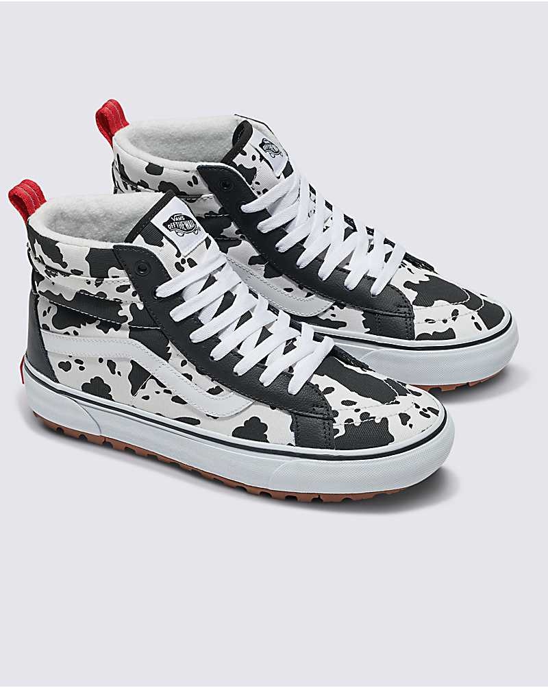 Vans Customs Cow Print Sk8-Hi MTE-1 Schuhe Herren Schwarz Weiß | Österreich WIVNCB734