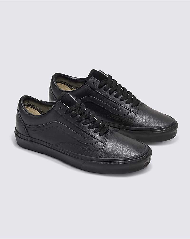 Vans Customs Elevated Leder Old Skool Schuhe Damen Schwarz | Österreich IKVEMD649