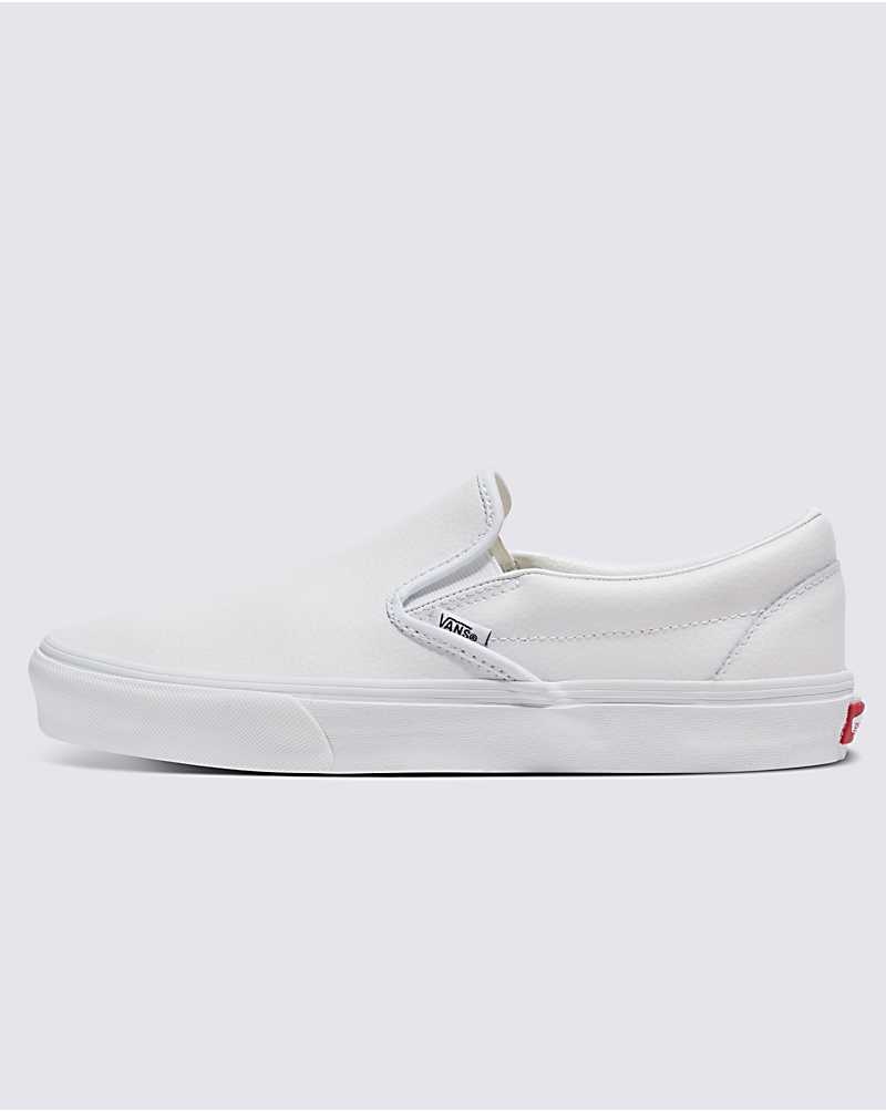 Vans Customs Elevated Leder Slip-On Schuhe Herren Weiß | Österreich JYULDZ597