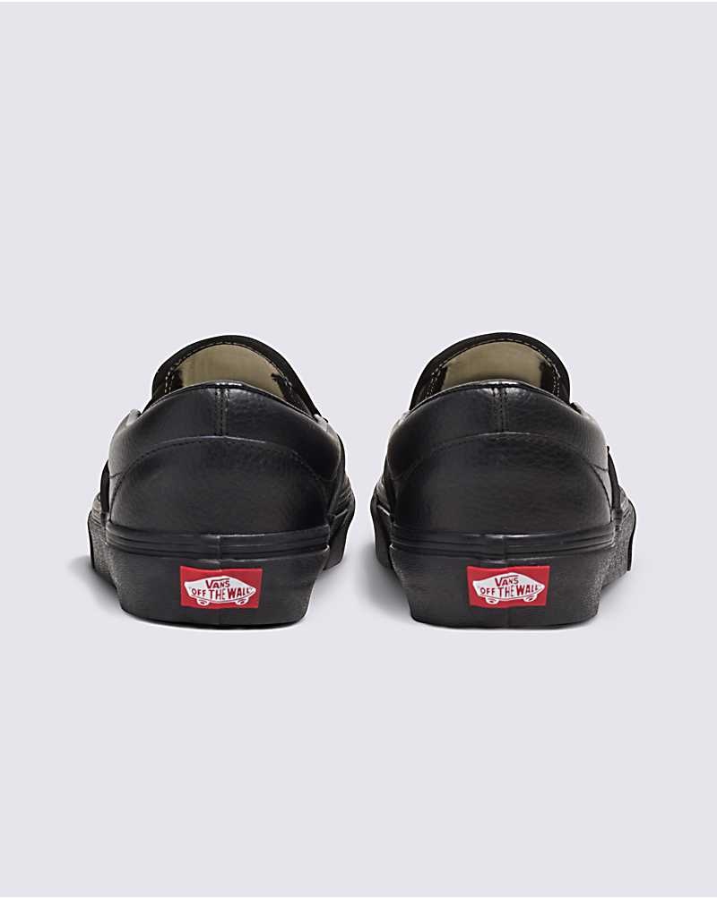 Vans Customs Elevated Leder Slip-On Schuhe Herren Schwarz | Österreich FDLBJT982