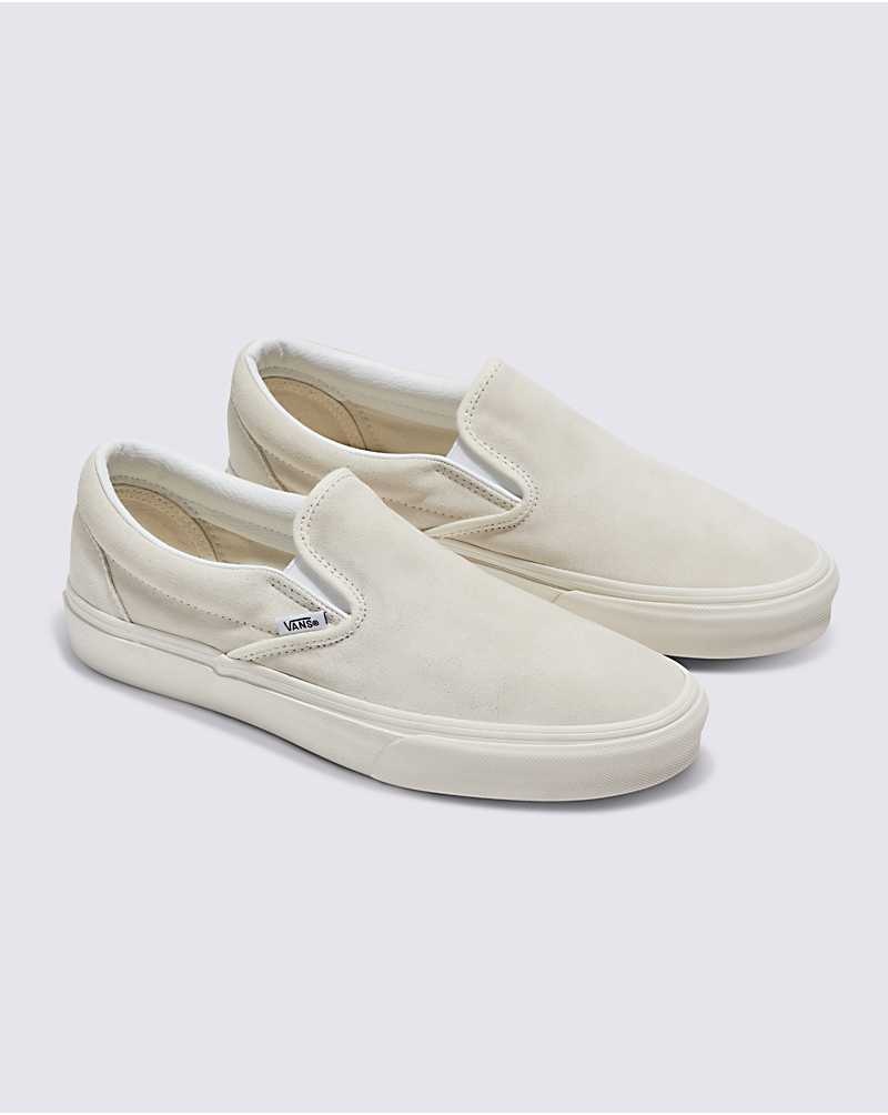 Vans Customs Elevated Marshmallow Wildleder Slip-On Schuhe Herren Weiß | Österreich ZXGHEU268