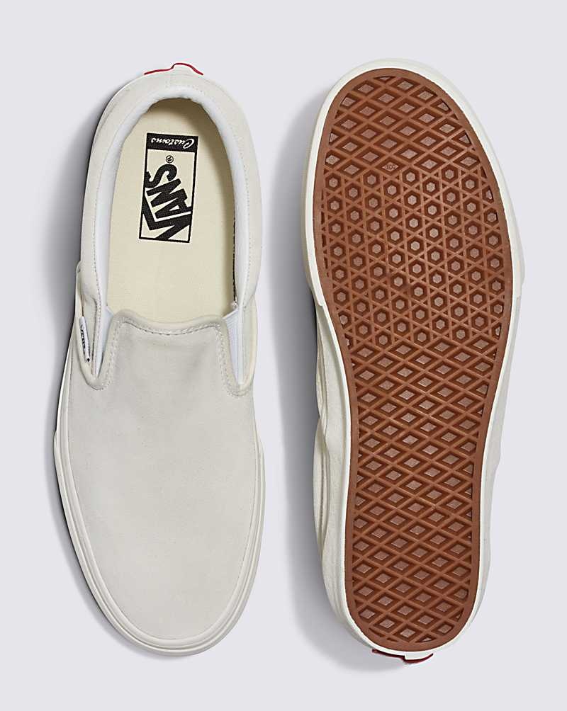 Vans Customs Elevated Marshmallow Wildleder Slip-On Schuhe Damen Weiß | Österreich RBDXGF857