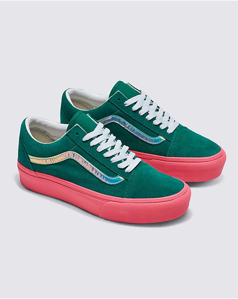 Vans Customs Elevated Ultramarin Wildleder Plattform Old Skool Schuhe Herren Grün | Österreich ZDGCYV390