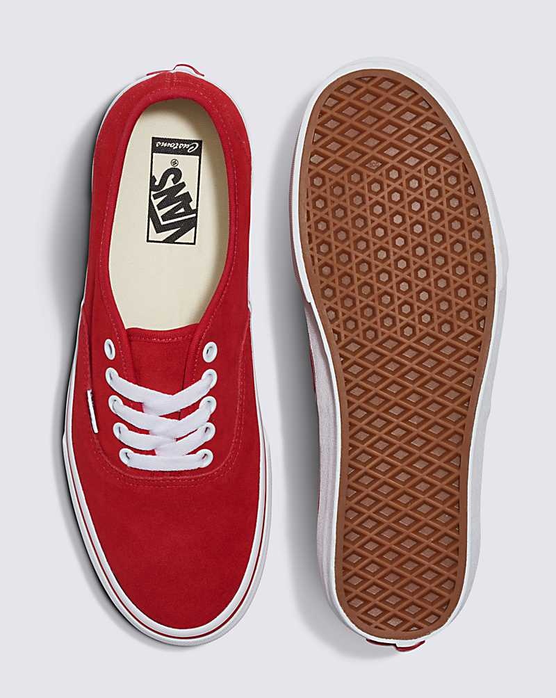 Vans Customs Elevated Wildleder Authentic Schuhe Herren Rot | Österreich ADZIMR735