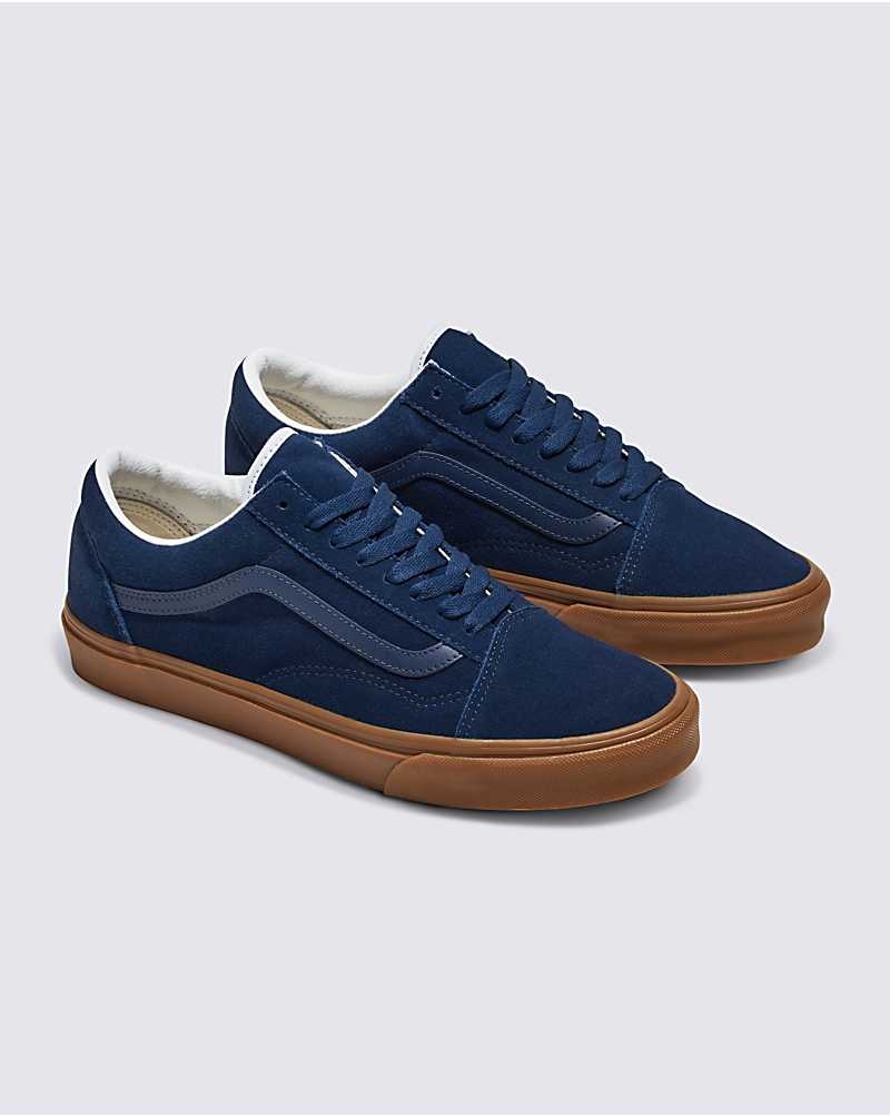 Vans Customs Elevated Wildleder Gum Sole Old Skool Schuhe Herren Navy | Österreich FCZJEB184