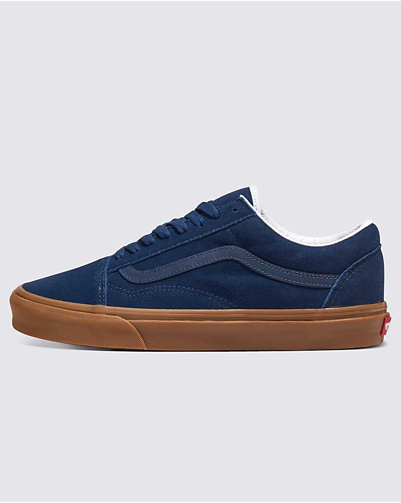 Vans Customs Elevated Wildleder Gum Sole Old Skool Schuhe Herren Navy | Österreich FCZJEB184