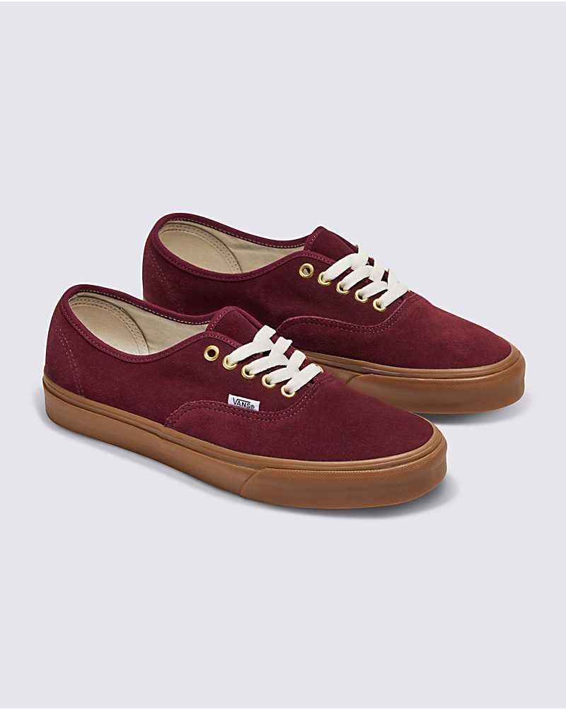 Vans Customs Elevated Wildleder Gum Sole Authentic Schuhe Herren Bordeaux | Österreich QRBYIK980