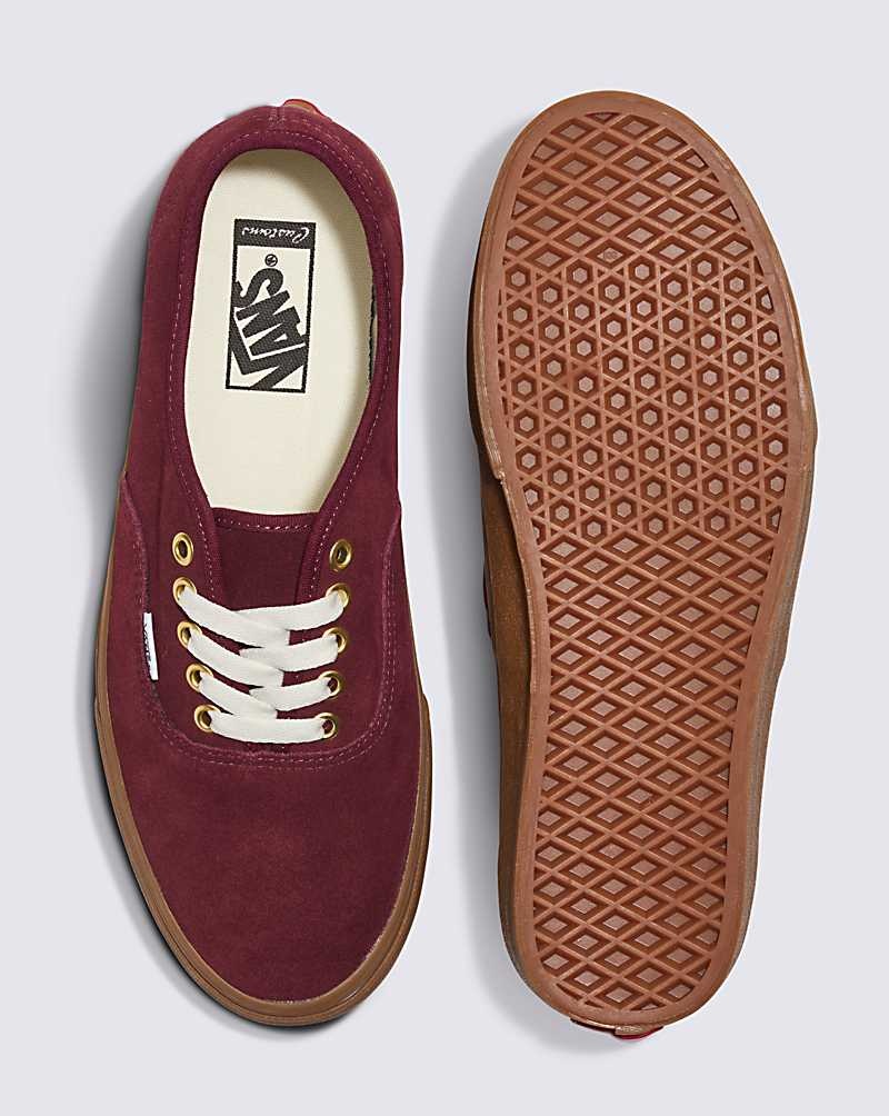 Vans Customs Elevated Wildleder Gum Sole Authentic Schuhe Herren Bordeaux | Österreich QRBYIK980