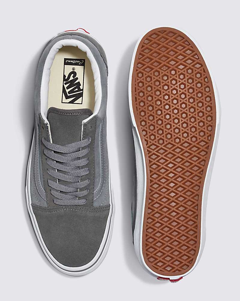 Vans Customs Elevated Wildleder Old Skool Schuhe Herren Grau | Österreich USMEFJ986