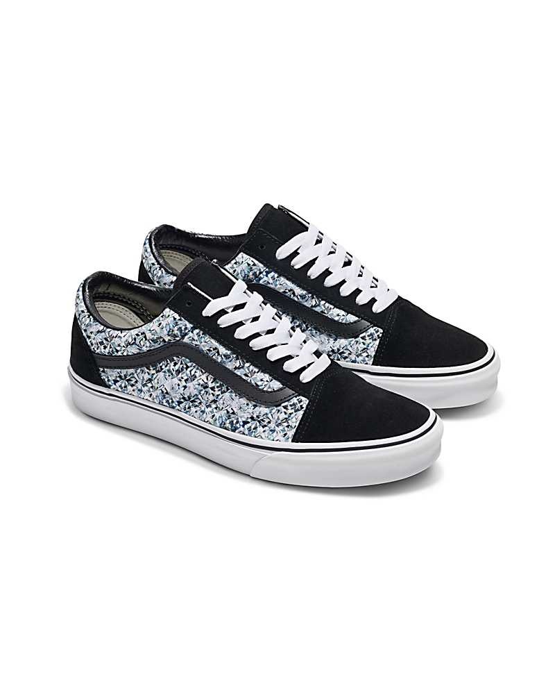 Vans Customs Image Library Diamond Old Skool Schuhe Herren Schwarz | Österreich IRDXUK648