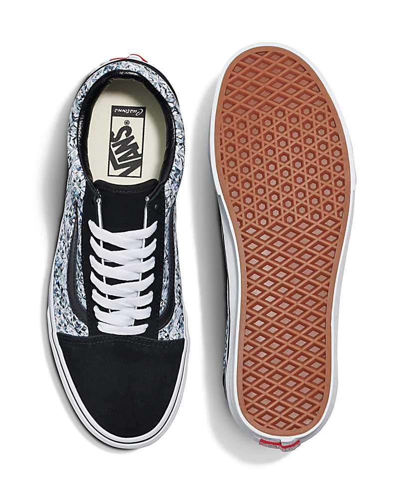 Vans Customs Image Library Diamond Old Skool Schuhe Herren Schwarz | Österreich IRDXUK648