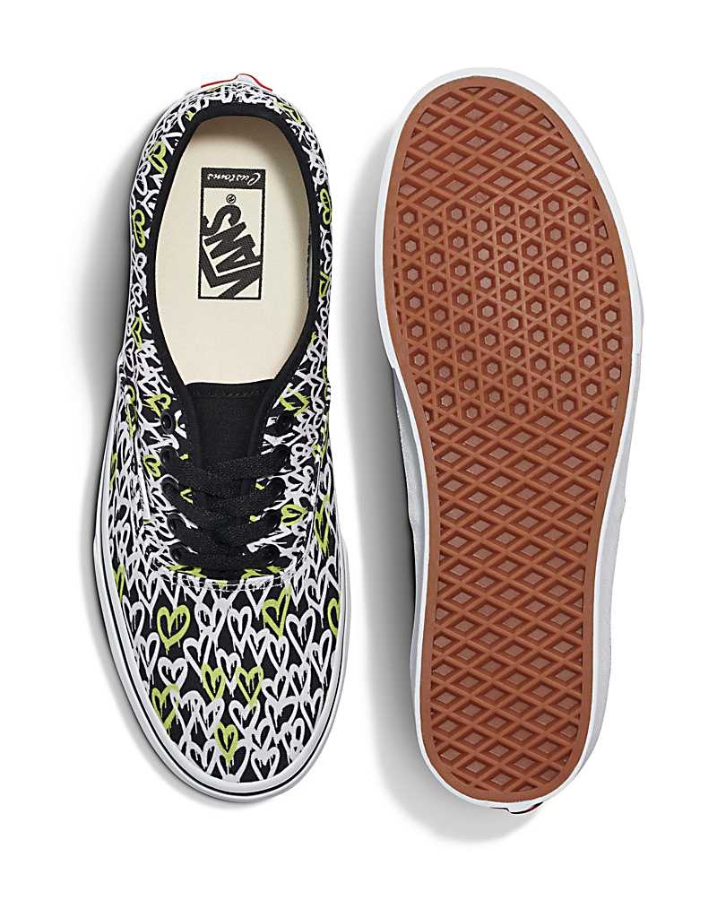 Vans Customs Image Library Graffitti Hearts Authentic Schuhe Damen Mehrfarbig | Österreich PDMTXL298