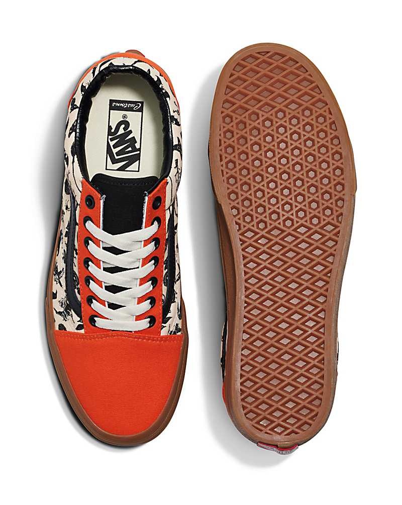 Vans Customs Image Library Halloween Old Skool Schuhe Herren Orange | Österreich OXTGJB758