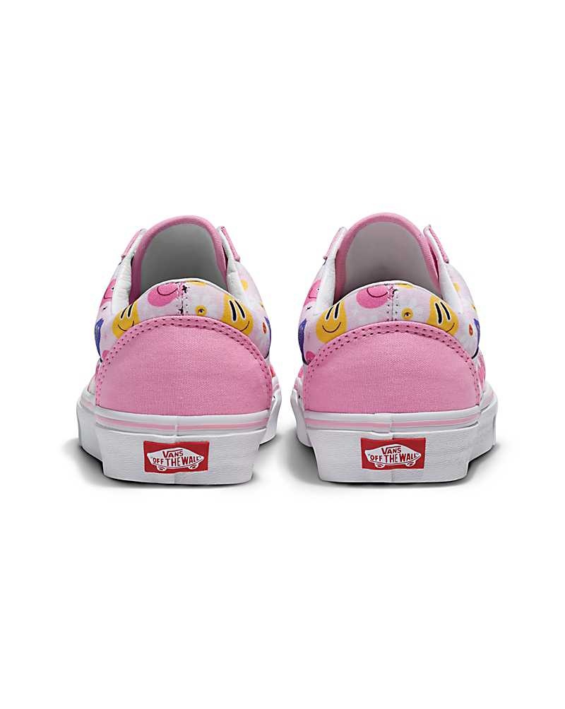 Vans Customs Image Library Smiley Old Skool Schuhe Damen Rosa | Österreich JCULDO295