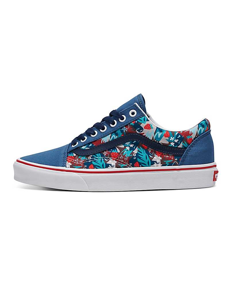 Vans Customs Image Library Strawberry Field Old Skool Schuhe Herren Blau | Österreich JDPAXZ196