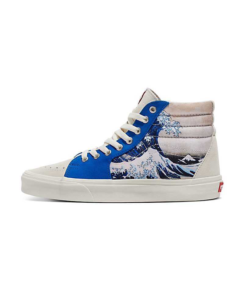 Vans Customs Image Library Wave Sk8-Hi Schuhe Herren Blau Weiß | Österreich JODLAS684