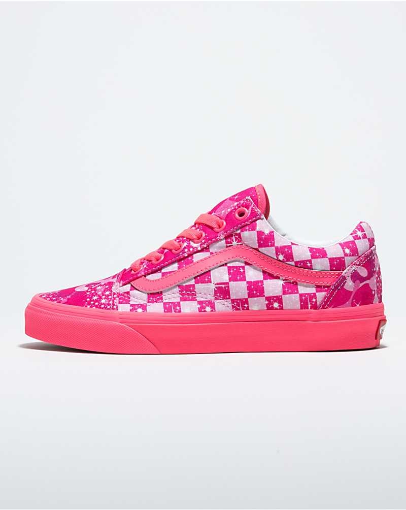 Vans Customs Sparkle Swirl Old Skool Schuhe Damen Rosa | Österreich DLFZOW539