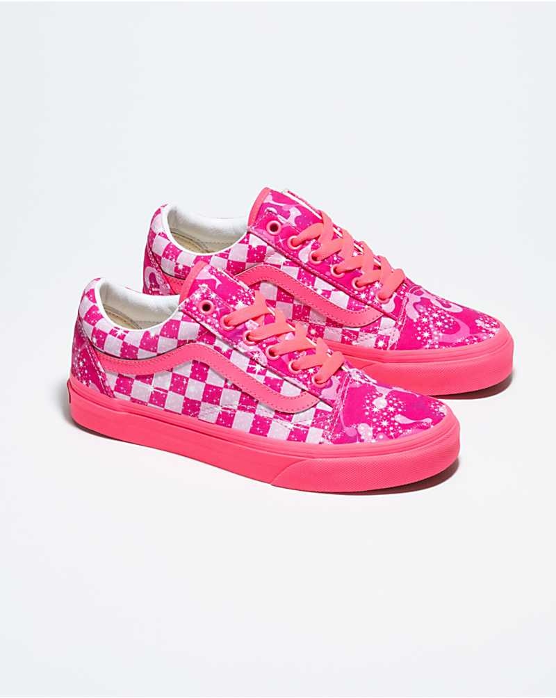 Vans Customs Sparkle Swirl Old Skool Weite Schuhe Damen Rosa | Österreich SWPBMC163