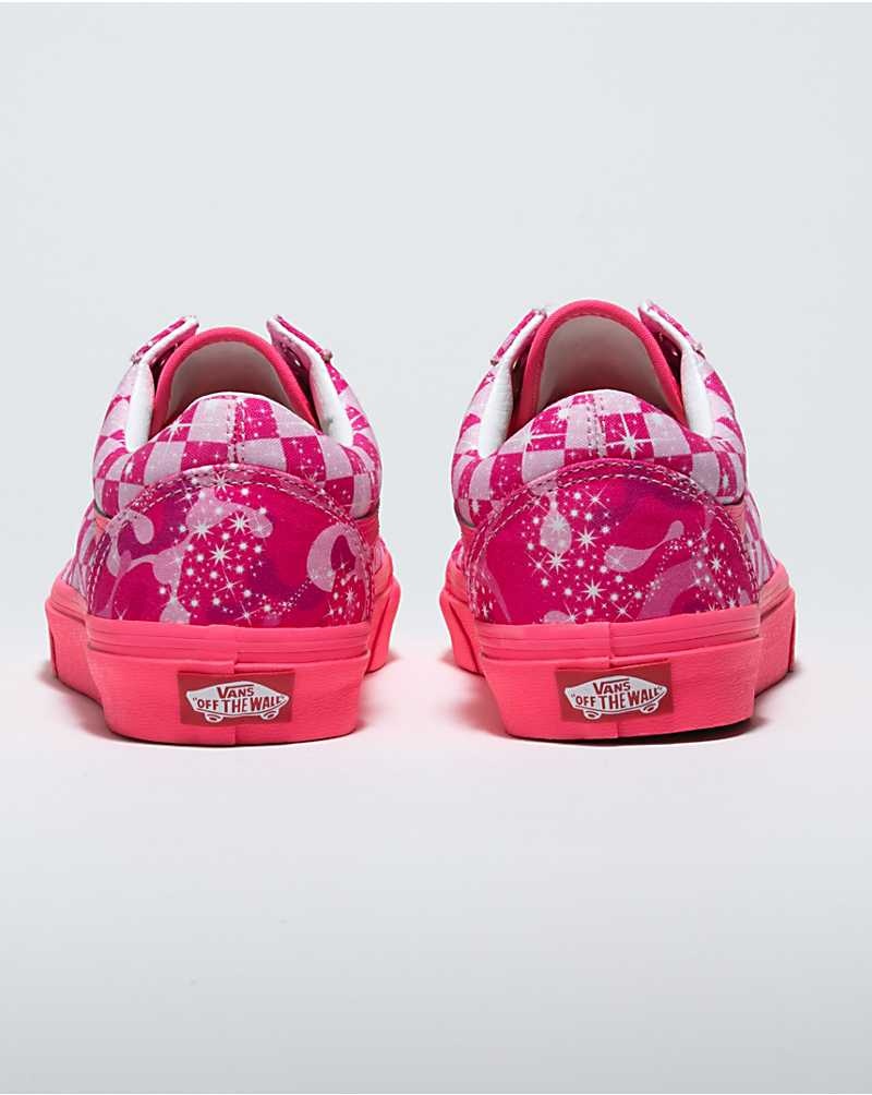 Vans Customs Sparkle Swirl Old Skool Weite Schuhe Damen Rosa | Österreich SWPBMC163