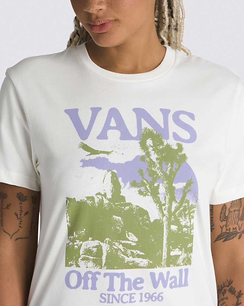 Vans Desert Wasteland Boyfriend T-Shirt Damen Weiß | Österreich LACVHS432