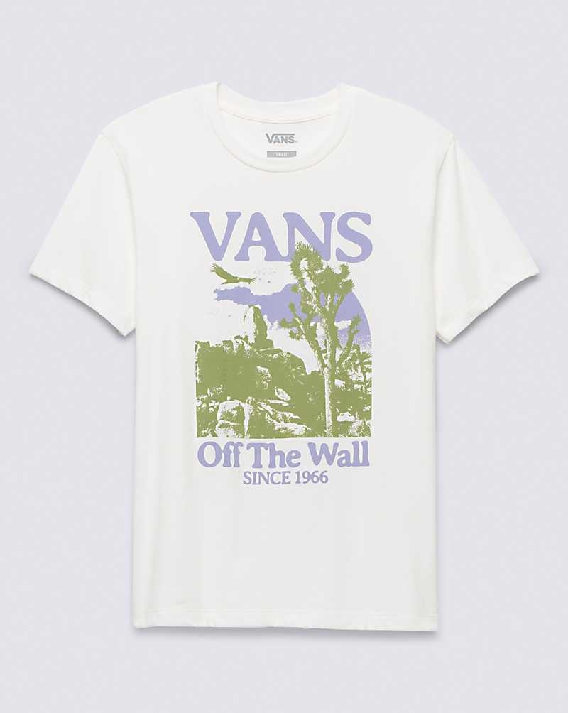 Vans Desert Wasteland Boyfriend T-Shirt Damen Weiß | Österreich LACVHS432