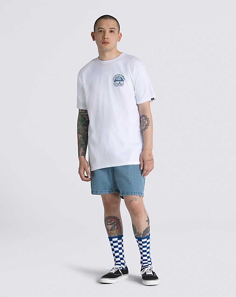 Vans Distort And Disrupt Vans T-Shirt Herren Weiß | Österreich APZFNL480