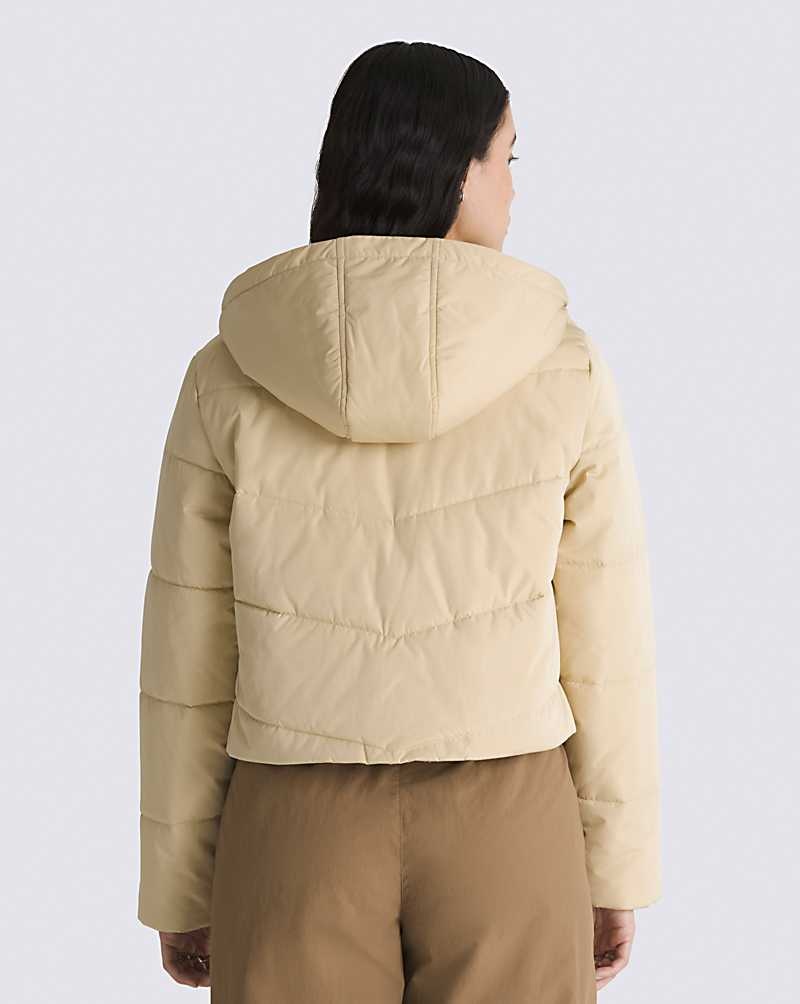 Vans Foundry Crop Puff Mit Kapuze MTE-1 Jacke Damen Beige | Österreich OTYFKE498