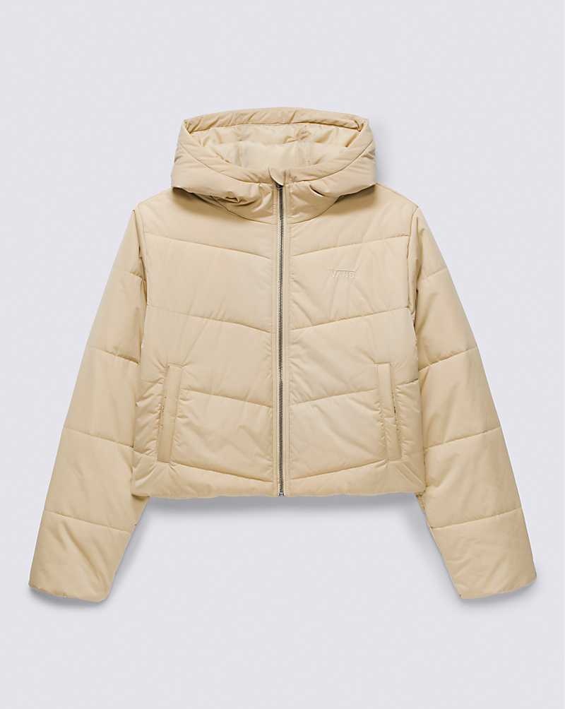 Vans Foundry Crop Puff Mit Kapuze MTE-1 Jacke Damen Beige | Österreich OTYFKE498