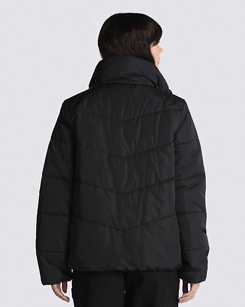 Vans Foundry Puffer MTE-1 Jacke Damen Schwarz | Österreich AFNQMP564