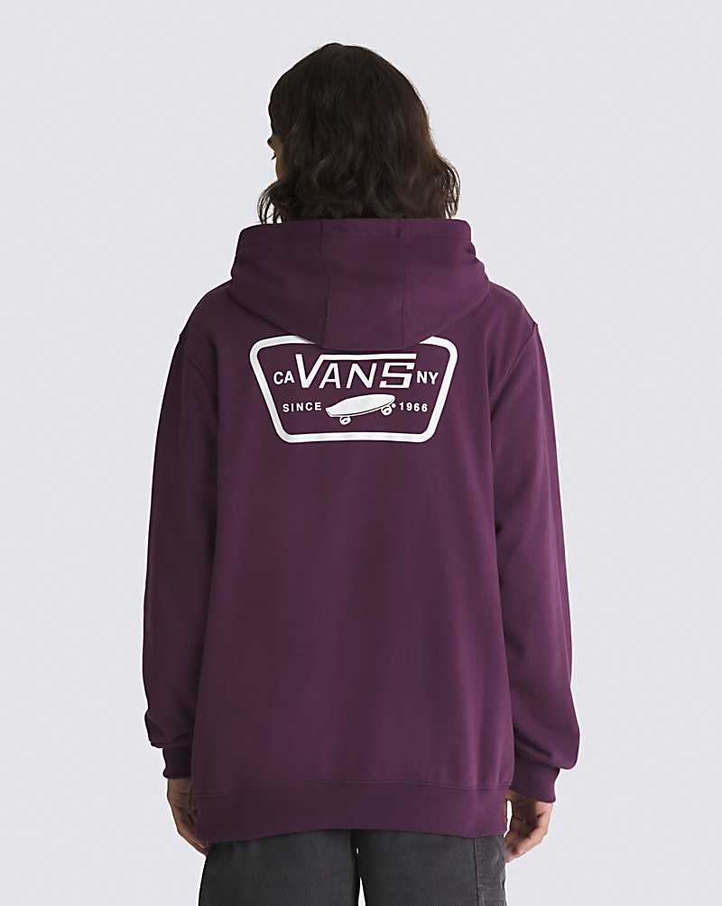 Vans Full Patched Pullover Hoodie Herren Bordeaux | Österreich QZGWUL243