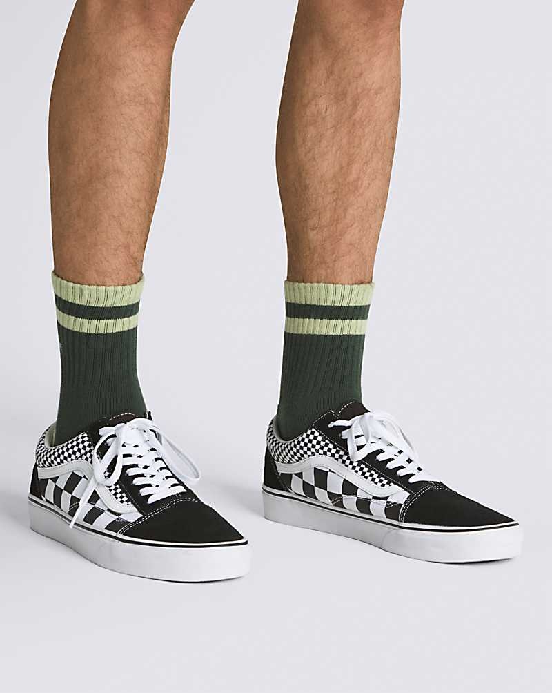 Vans Half Crew Socken Herren Grün | Österreich SFJTLP246