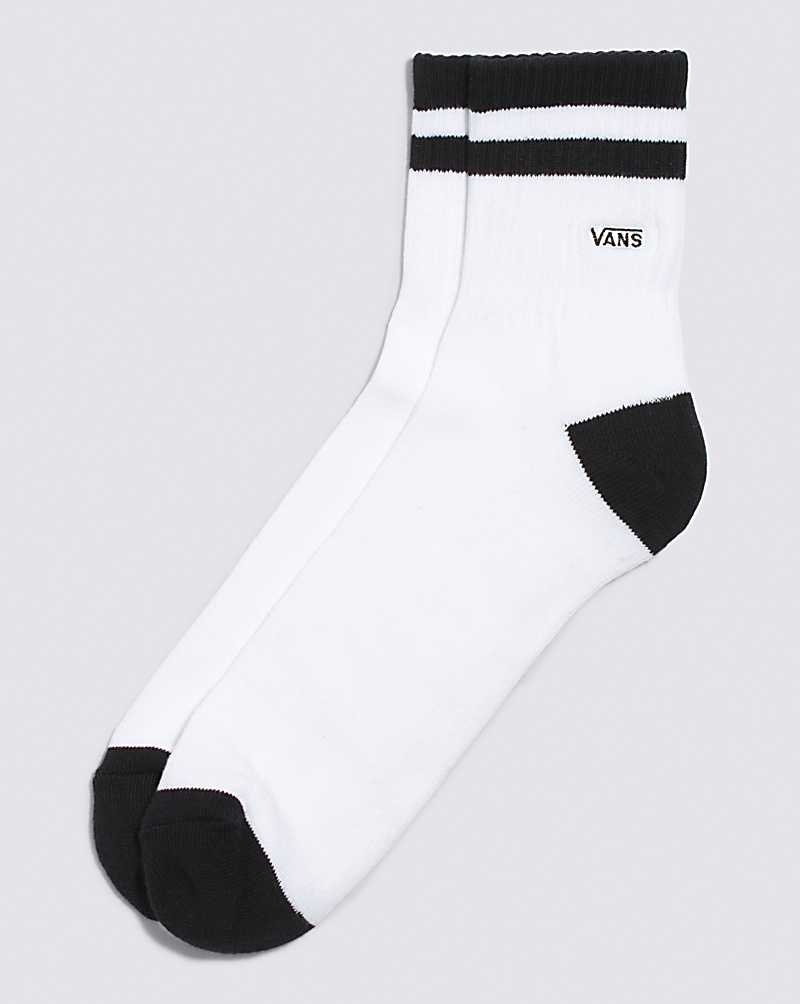 Vans Half Crew Socken Herren Weiß Schwarz | Österreich OBWQSE283