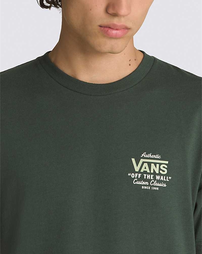 Vans Holder St Classic T-Shirt Herren Grün | Österreich EGYJSU391