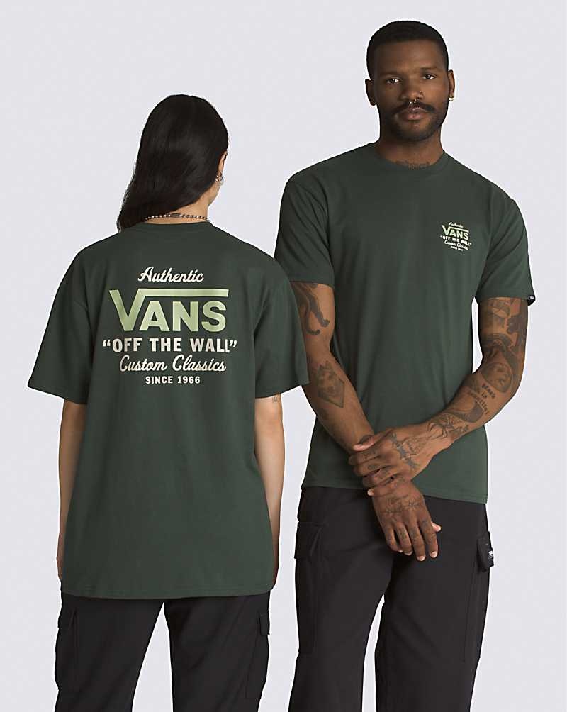 Vans Holder St Classic T-Shirt Herren Grün | Österreich EGYJSU391