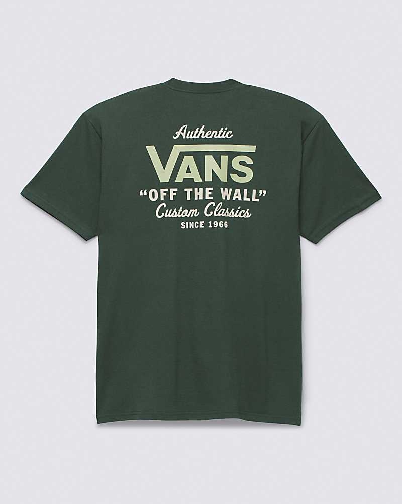 Vans Holder St Classic T-Shirt Herren Grün | Österreich EGYJSU391