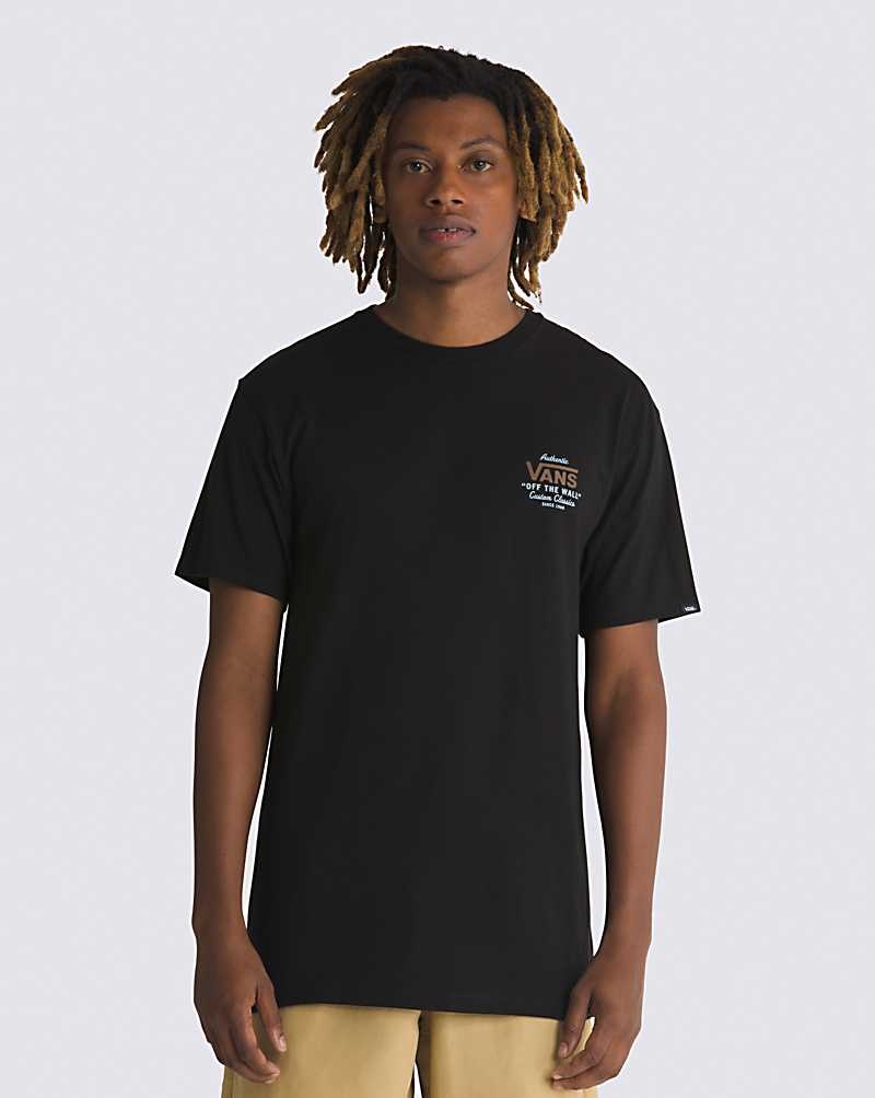 Vans Holder St Classic T-Shirt Herren Schwarz | Österreich RYCXPA794