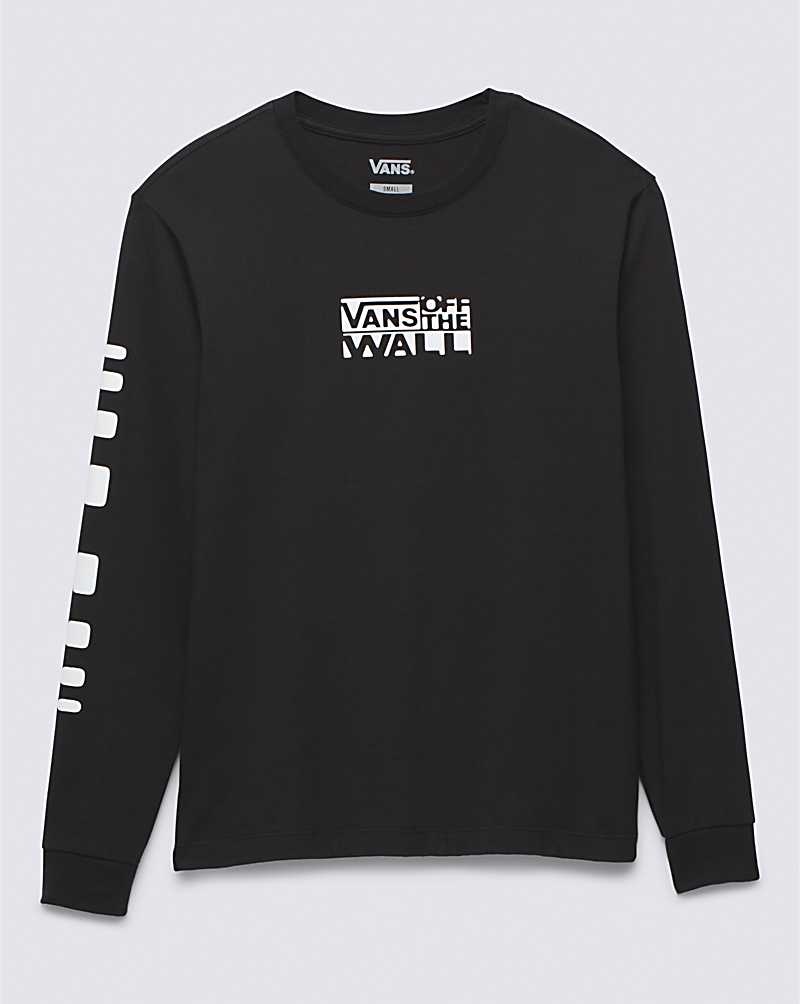 Vans Jinx Boyfriend Long Sleeve T-Shirt Damen Schwarz | Österreich XZDPQY926