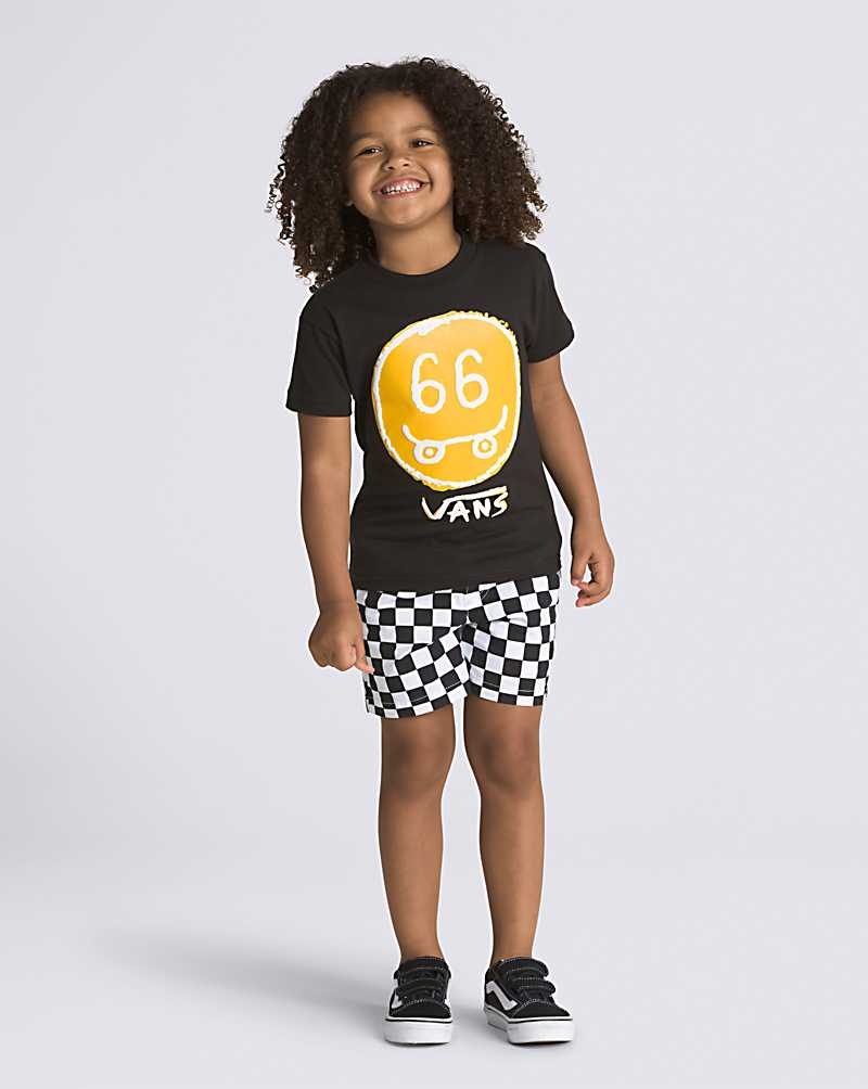 Vans Kleine Kinder 66 Smiles T-Shirt Kinder Schwarz | Österreich AJIPGX803