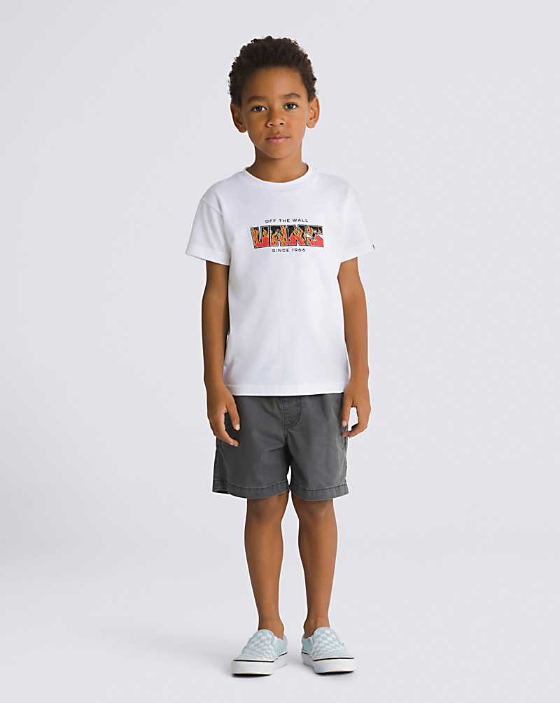 Vans Kleine Kinder Digi Flame T-Shirt Kinder Weiß | Österreich UYHSZG405