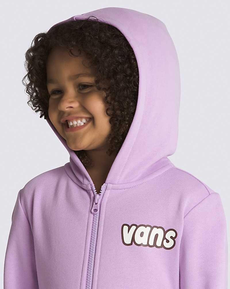 Vans Kleine Kinder Ginger Board Man Full Zip Hoodie Kinder Lila | Österreich SJDPMH701