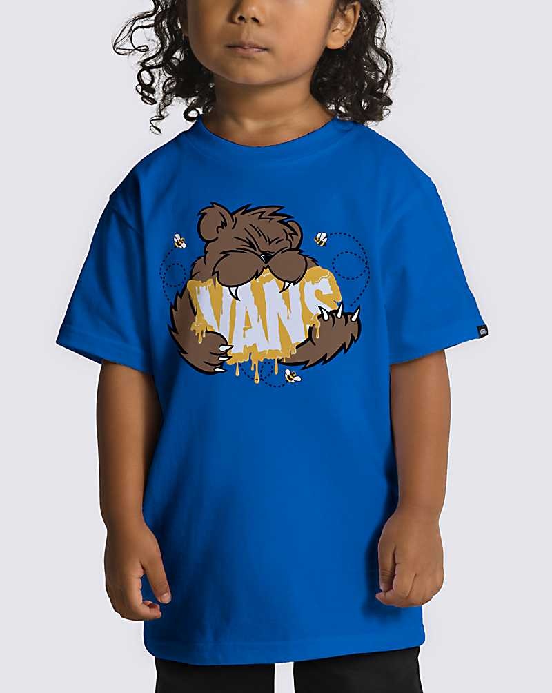 Vans Kleine Kinder Honey Bear T-Shirt Kinder Blau | Österreich OTEBLU069