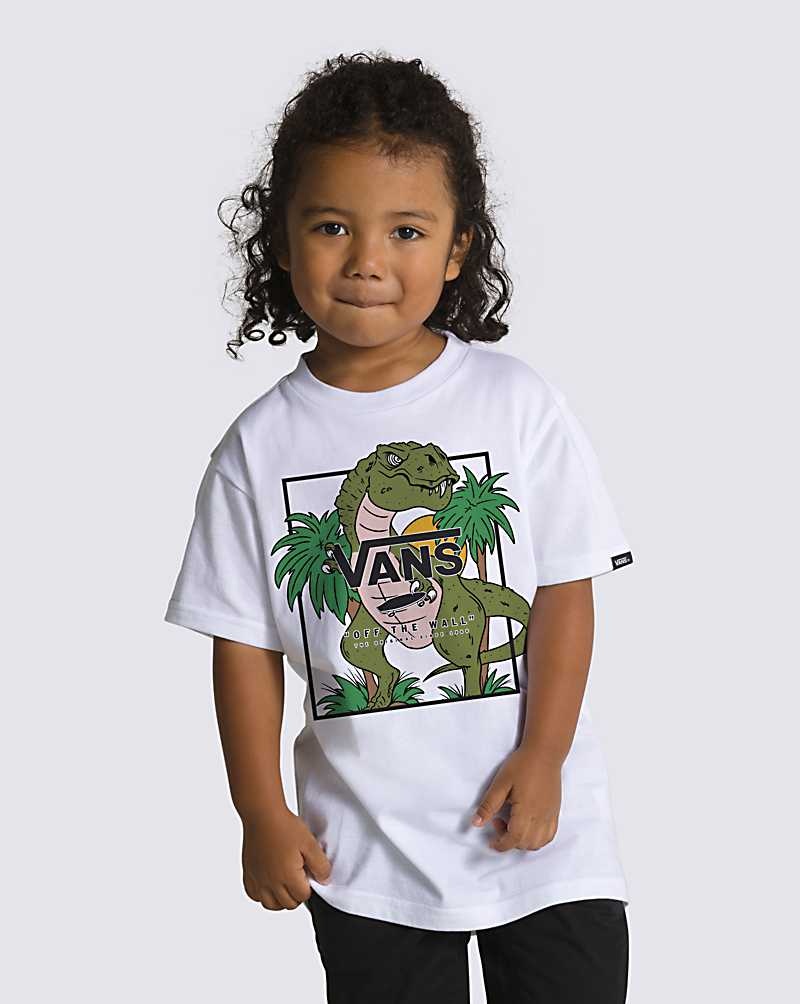 Vans Kleine Kinder Prehistoric Box T-Shirt Kinder Weiß | Österreich GIPESD537